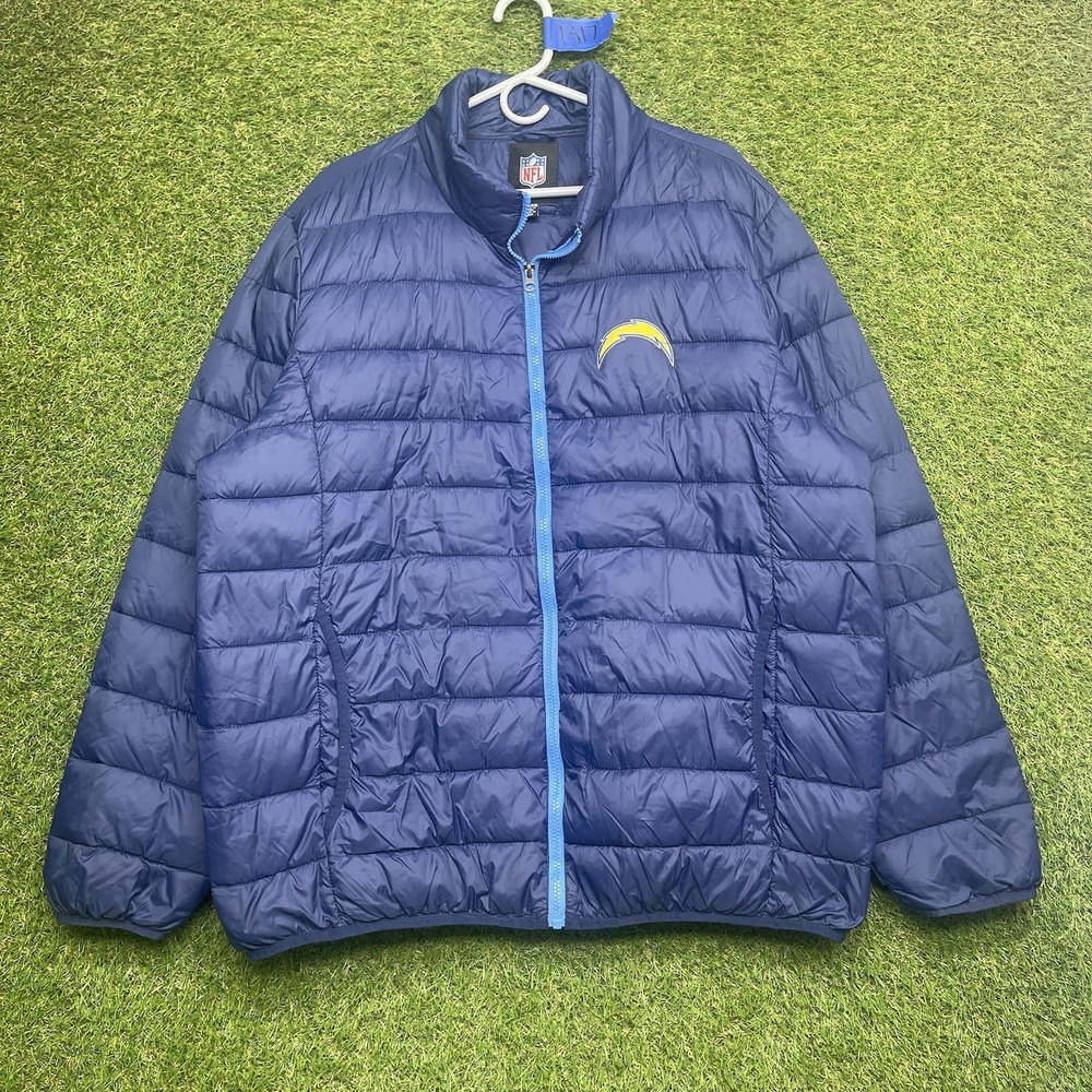 San Diego Chargers Puffer Jacket Mens 2XL Fanatics Pro Line Officially Licensed